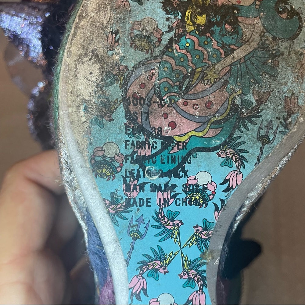 Irregular Choice Weaver Multi Color Metallic Flow… - image 7